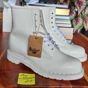 Dr. Martens 1460 Mono White Smooth Leather Boots 14357100